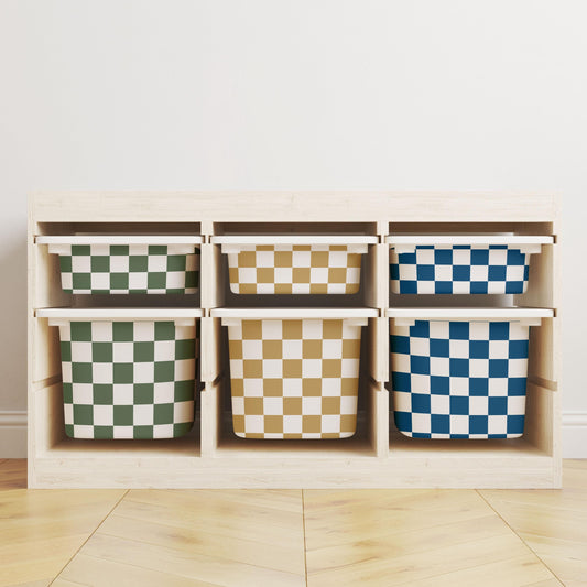 Ollie Alternating Bin Sticker for IKEA Trofast