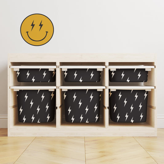 Waylon Retro Storage Bin Sticker for IKEA Trofast