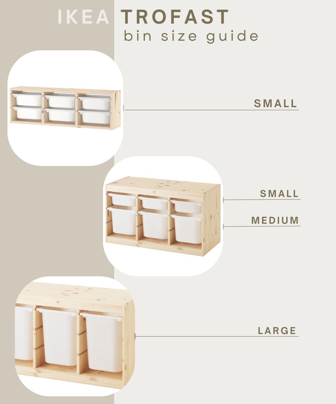 Slash ϟ Retro Storage Bin Sticker for IKEA Trofast